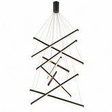 Multi Bar Staircase Chandelier