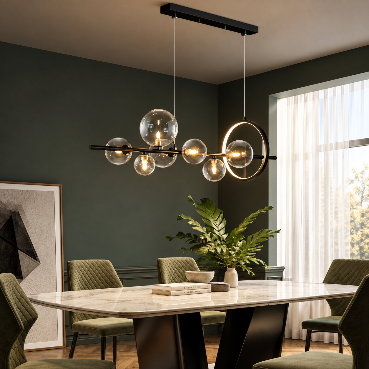 Nordic Blown Glass Pendant Light