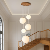 Nordic Moonlamp Staircase Chandelier
