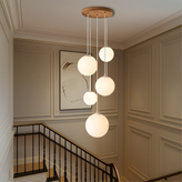 Nordic Moonlamp Staircase Chandelier