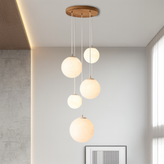 Nordic Moonlamp Staircase Chandelier