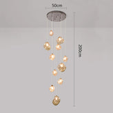 Nordic Villa Staircase Chandelier