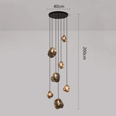 Nordic Villa Staircase Chandelier