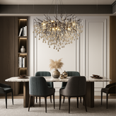 Raindrop Black Chandelier