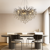 Raindrop Black Chandelier