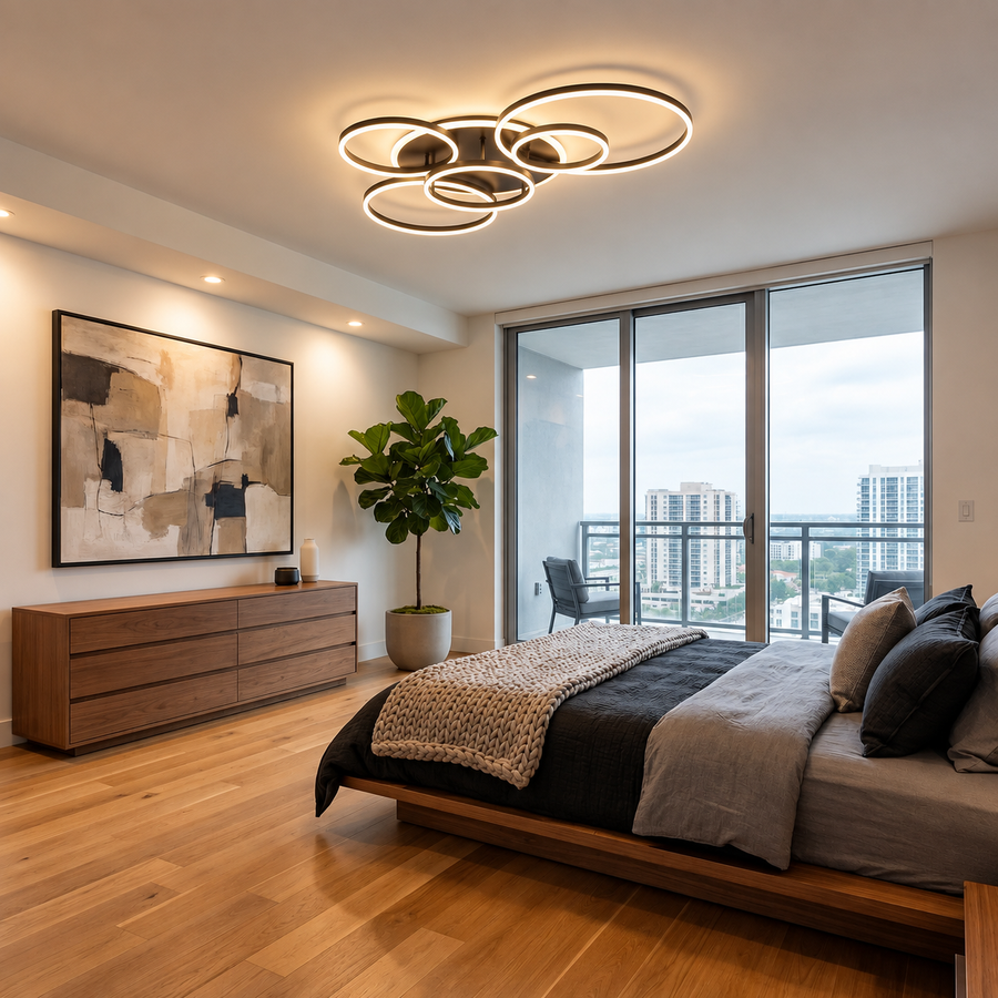 Randale's Black Ceiling Light