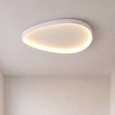 Single White Armure Ceiling Light