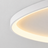 Single White Armure Ceiling Light
