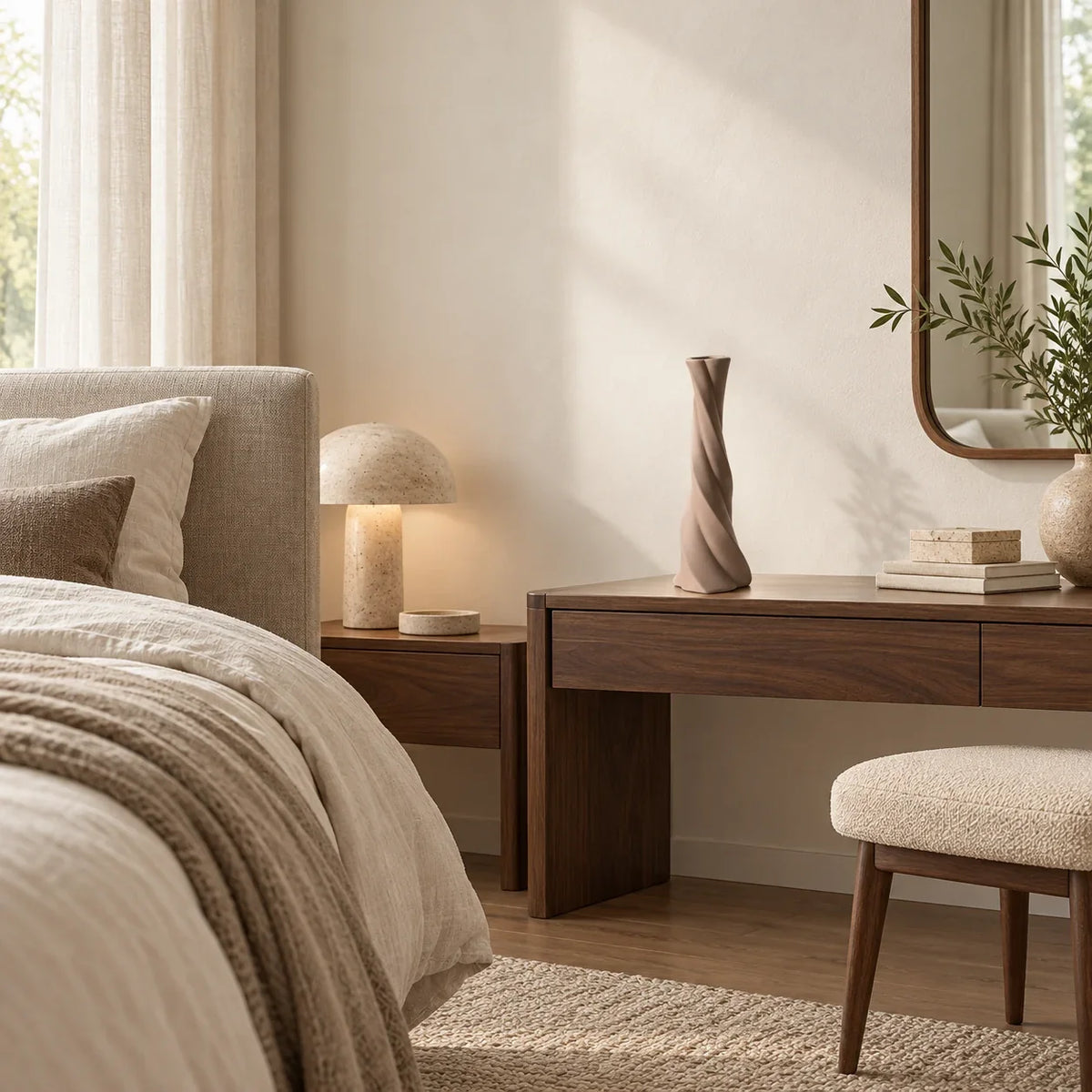 ÉDITORIAL | Marron | Chambre | HELICE — mise en scène générée