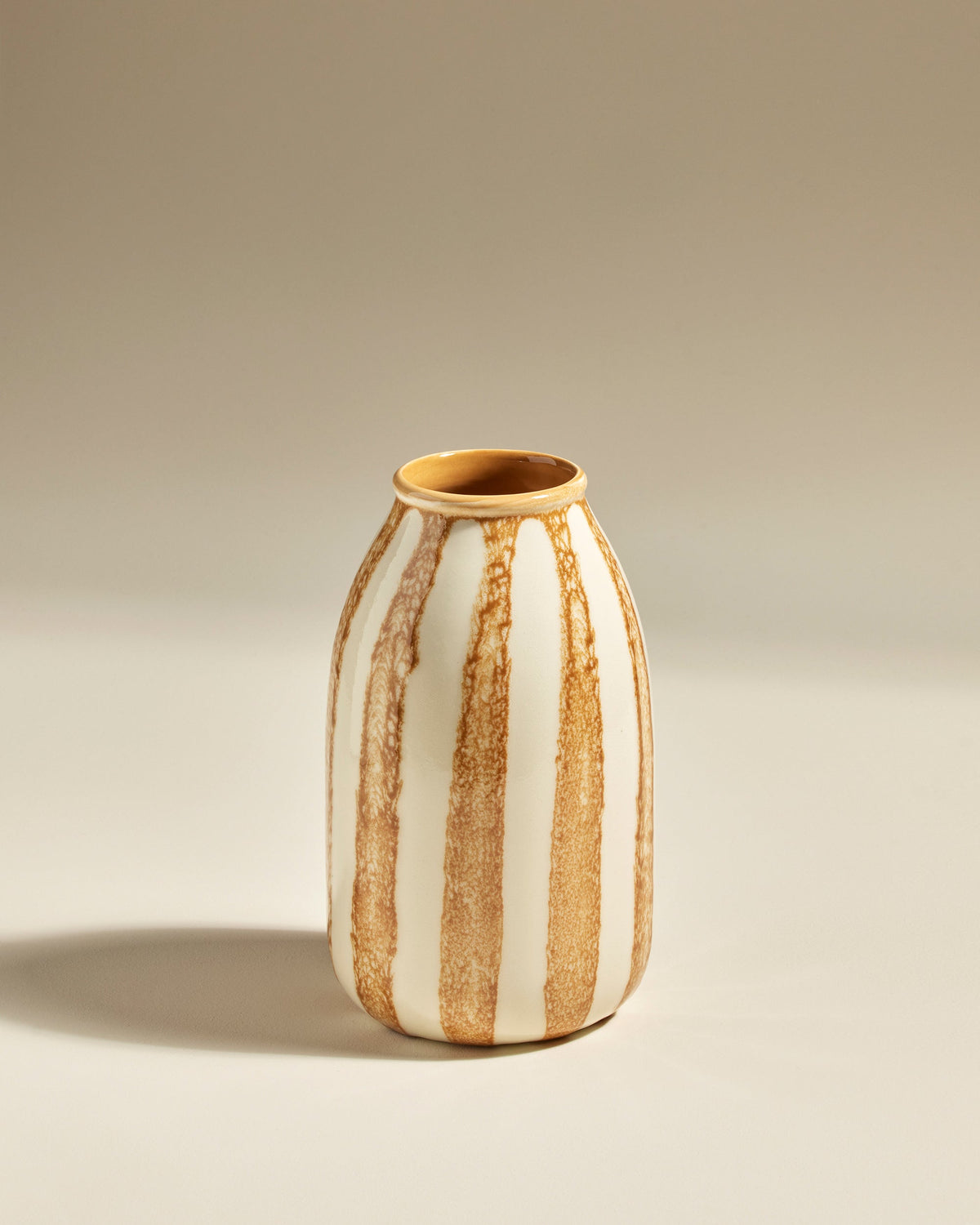 Vase décoratif Taahys en céramique Ambre – 24 cm – vue 3