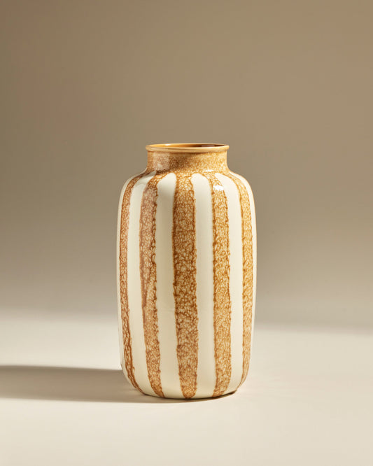 Vase décoratif Taahys en céramique Ambre – 36 cm – vue 1