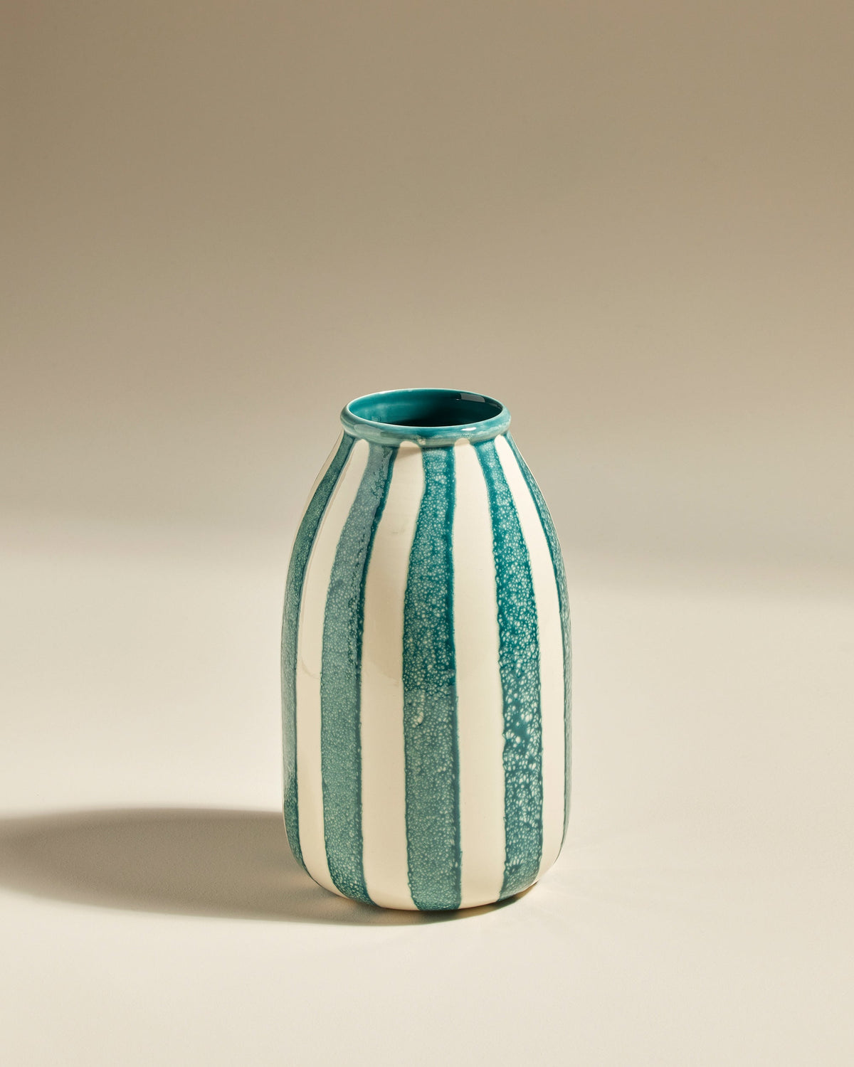 Vase décoratif Taahys en céramique Bleu – 24 cm – vue 2