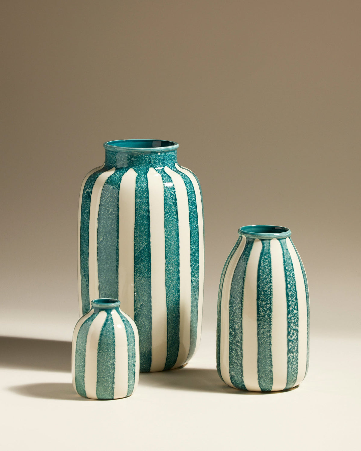 Vase décoratif Taahys en céramique Bleu – 36 cm – vue 4