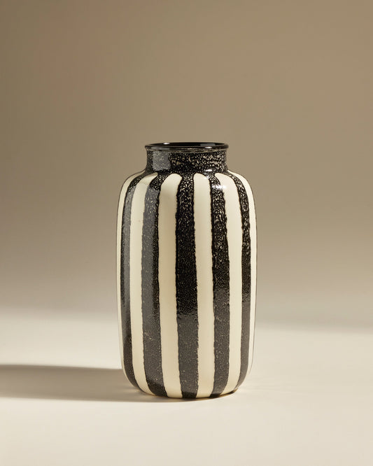 Vase décoratif Taahys en céramique Noir – 36 cm – vue 1