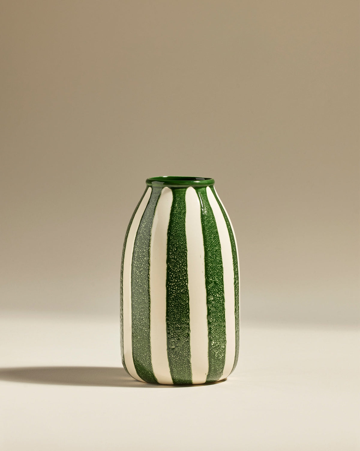 Vase décoratif Taahys en céramique Vert – 24 cm – vue 1