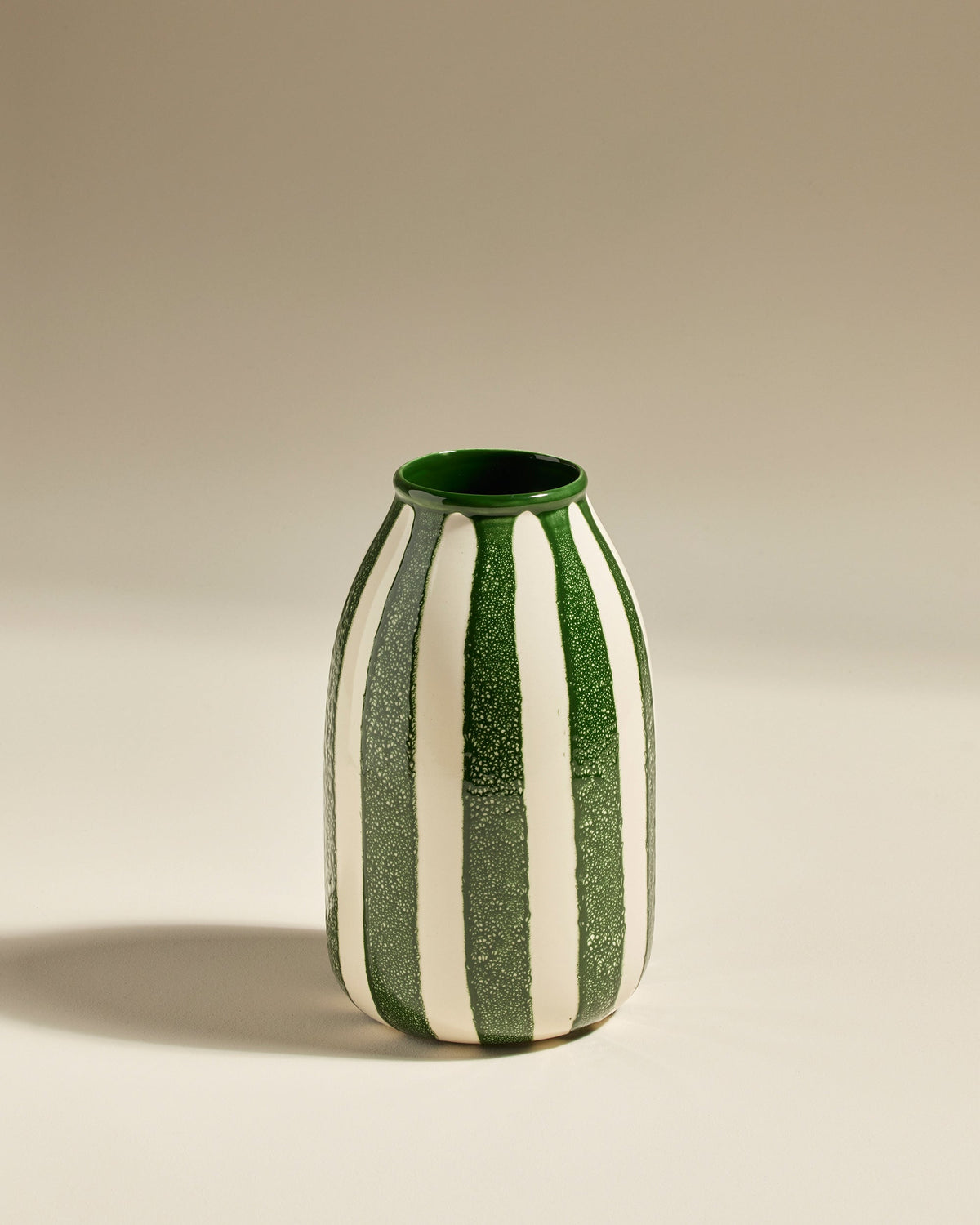 Vase décoratif Taahys en céramique Vert – 24 cm – vue 3