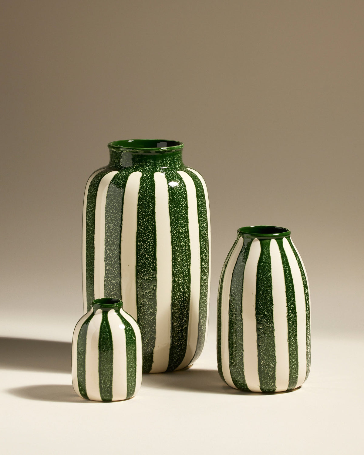 Vase décoratif Taahys en céramique Vert – 24 cm – vue 5