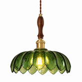 Vintage Glass Flower Pendant Light